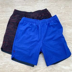 LOT OF 2! Rhone Guru 7” Linerless shorts! Small